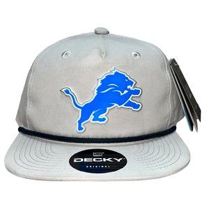 Detroit Lions 3D Classic Rope Hat- Grey/ Charcoal